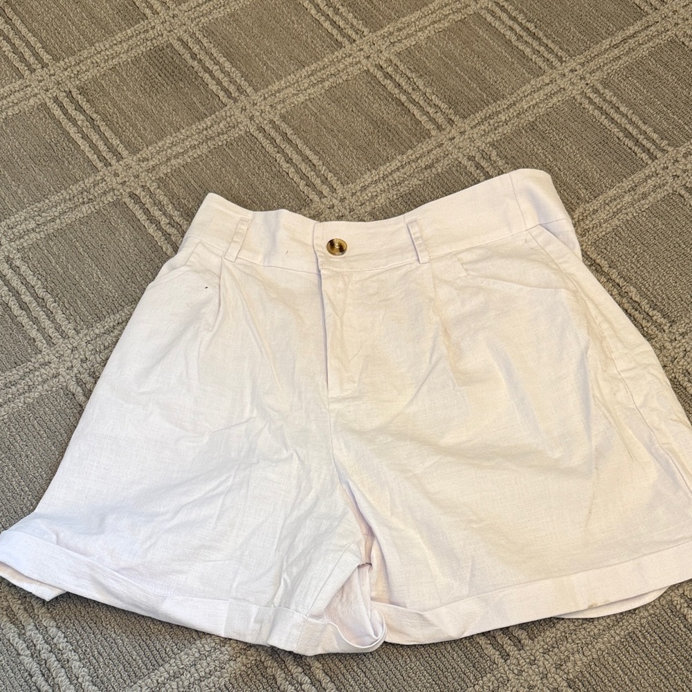Women's White Shorts